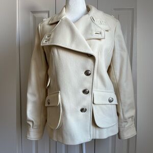 Laundry by Shelli Segal Cream Peacoat (14)